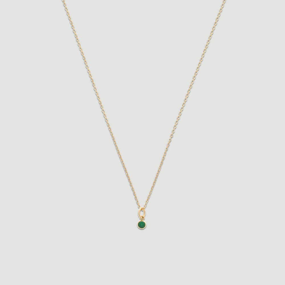 Birthstone Necklace in 14k Gold for All Months