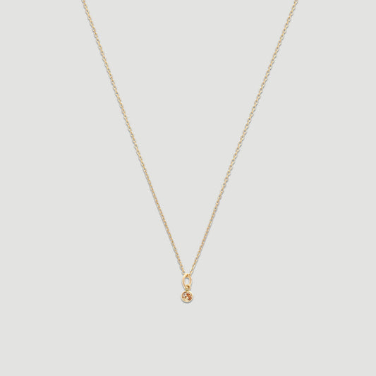 Birthstone Necklace in 14k Gold for Every Month