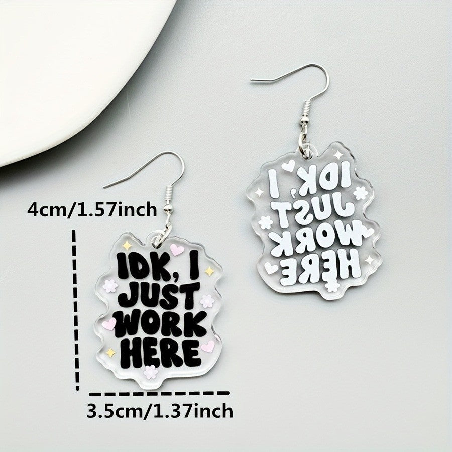 acrylic earrings