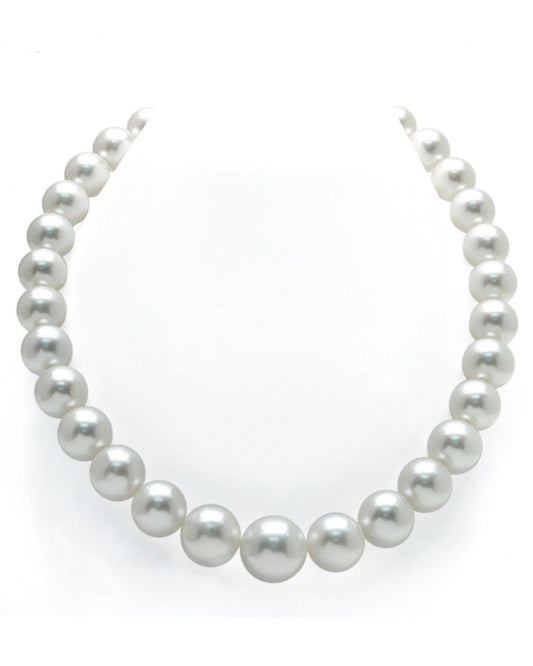 White South Sea Pearl Necklace, 13.0-15.0mm