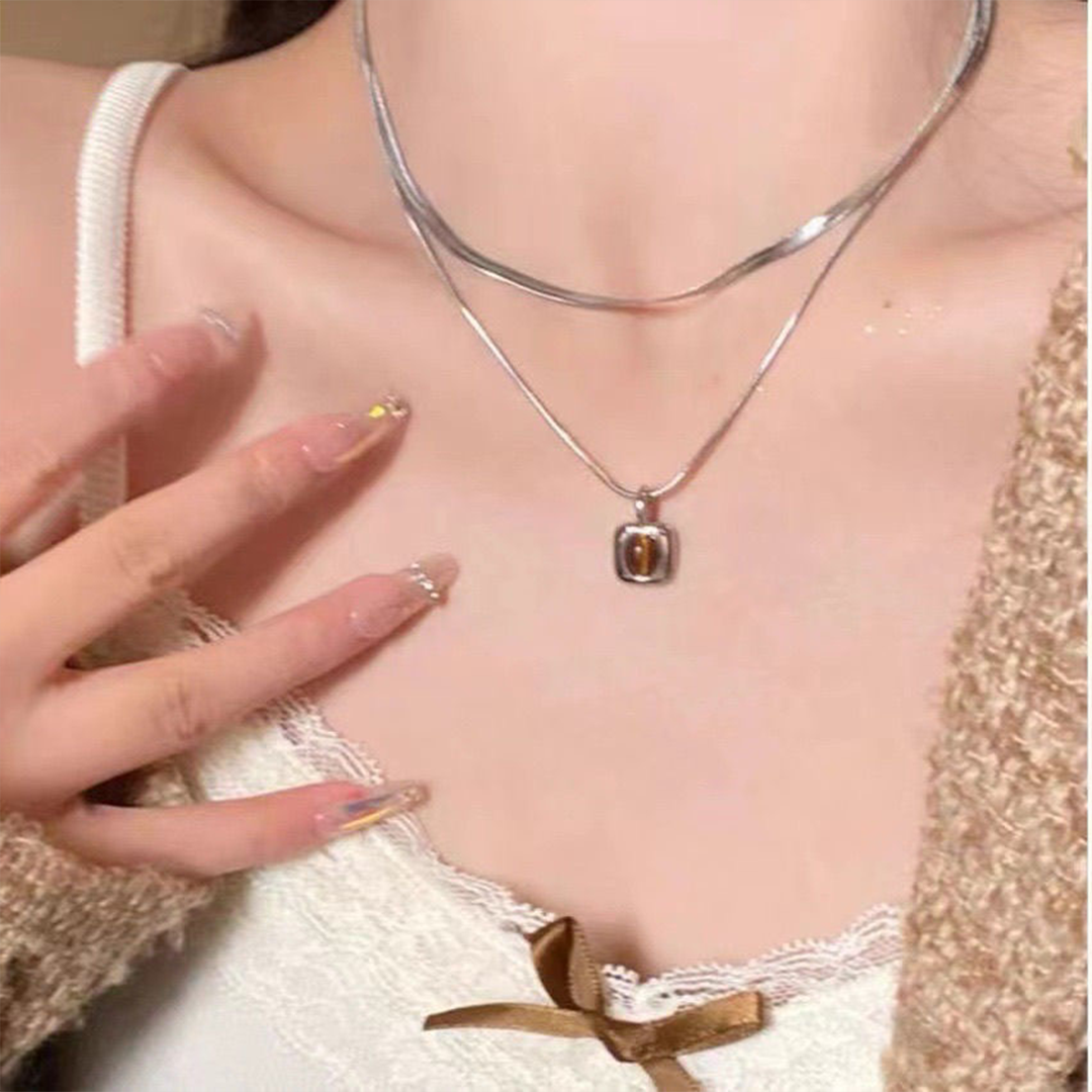 [New Style]Amber Eye Necklace-SS004