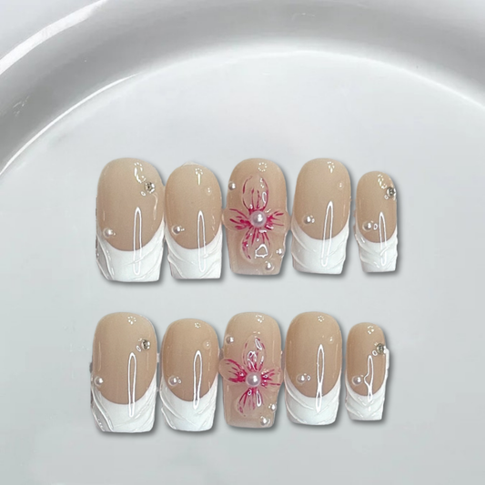 Elegant white French floral-XHS520