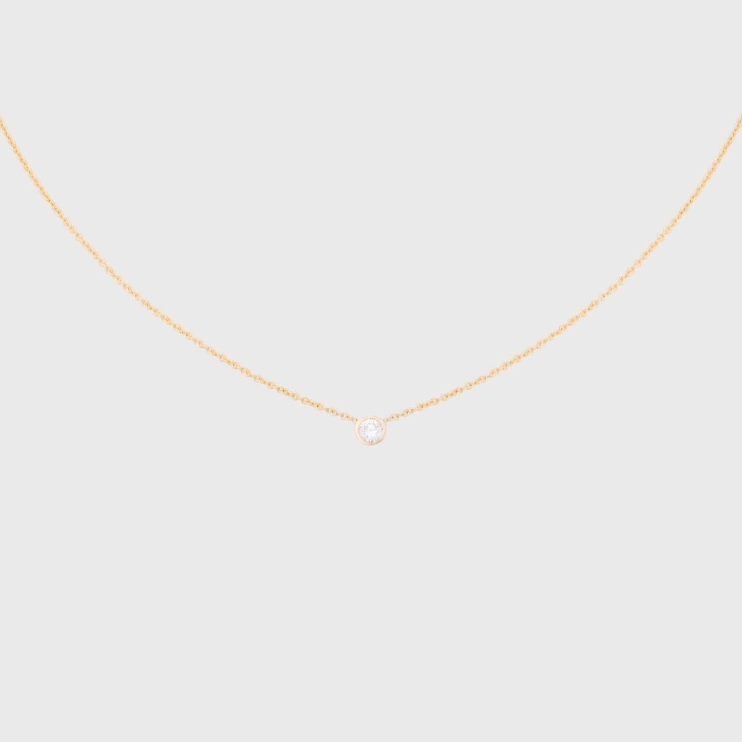 Diamond Necklace in 14k Gold