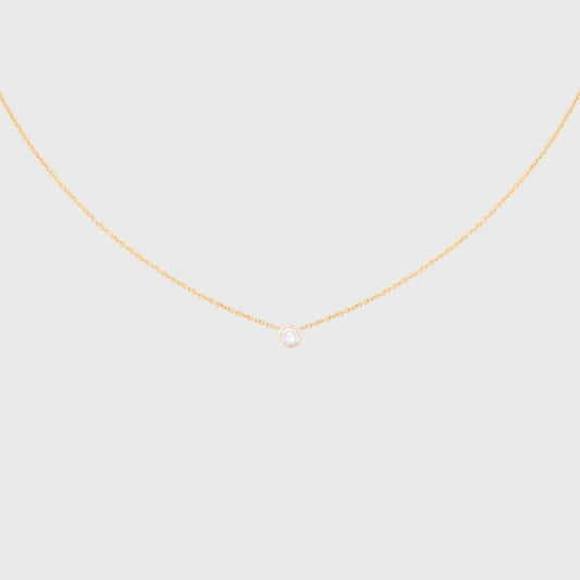 Diamond Necklace in 14k Gold