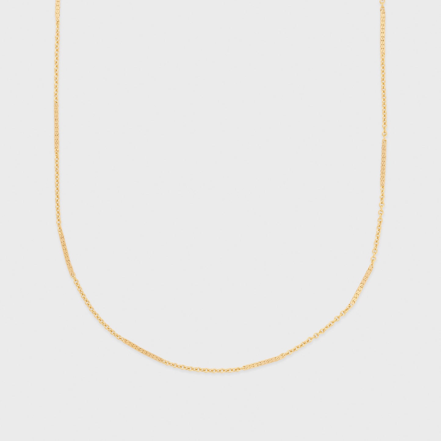 Bar Style Silver Necklace