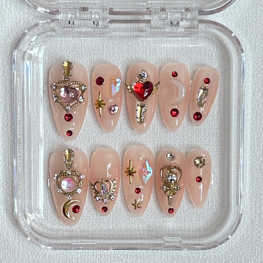 Pretty Cure Almond nails-YL003