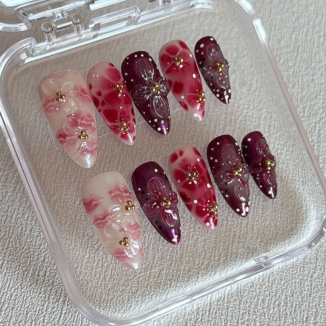 Starry sky aurora rose red flowers-XHS813