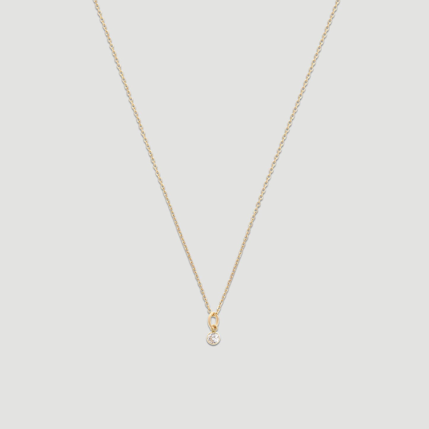 Birthstone Necklace in 14k Gold for All Months