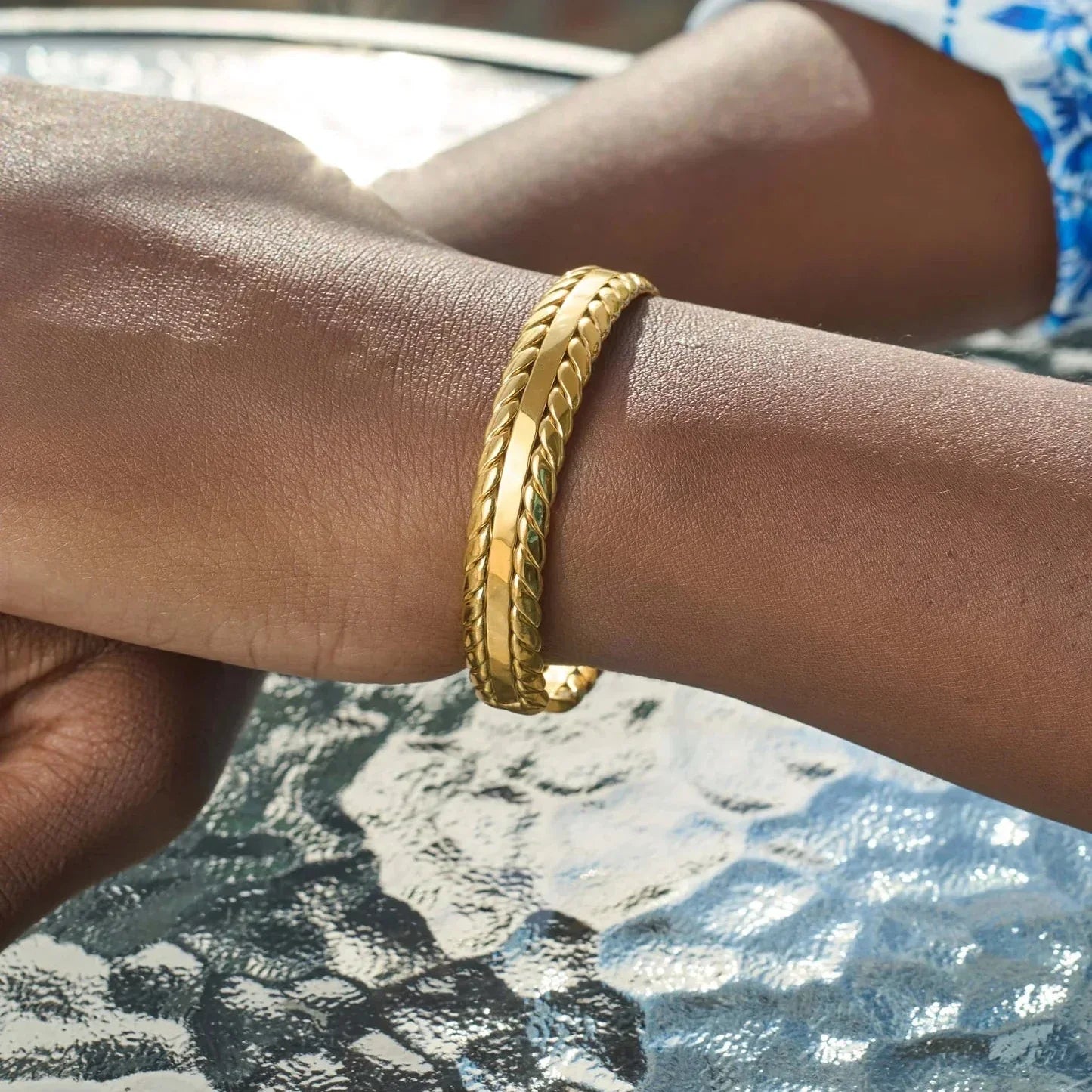 Stylish Leaf Cuff Bracelet and Earrings Set