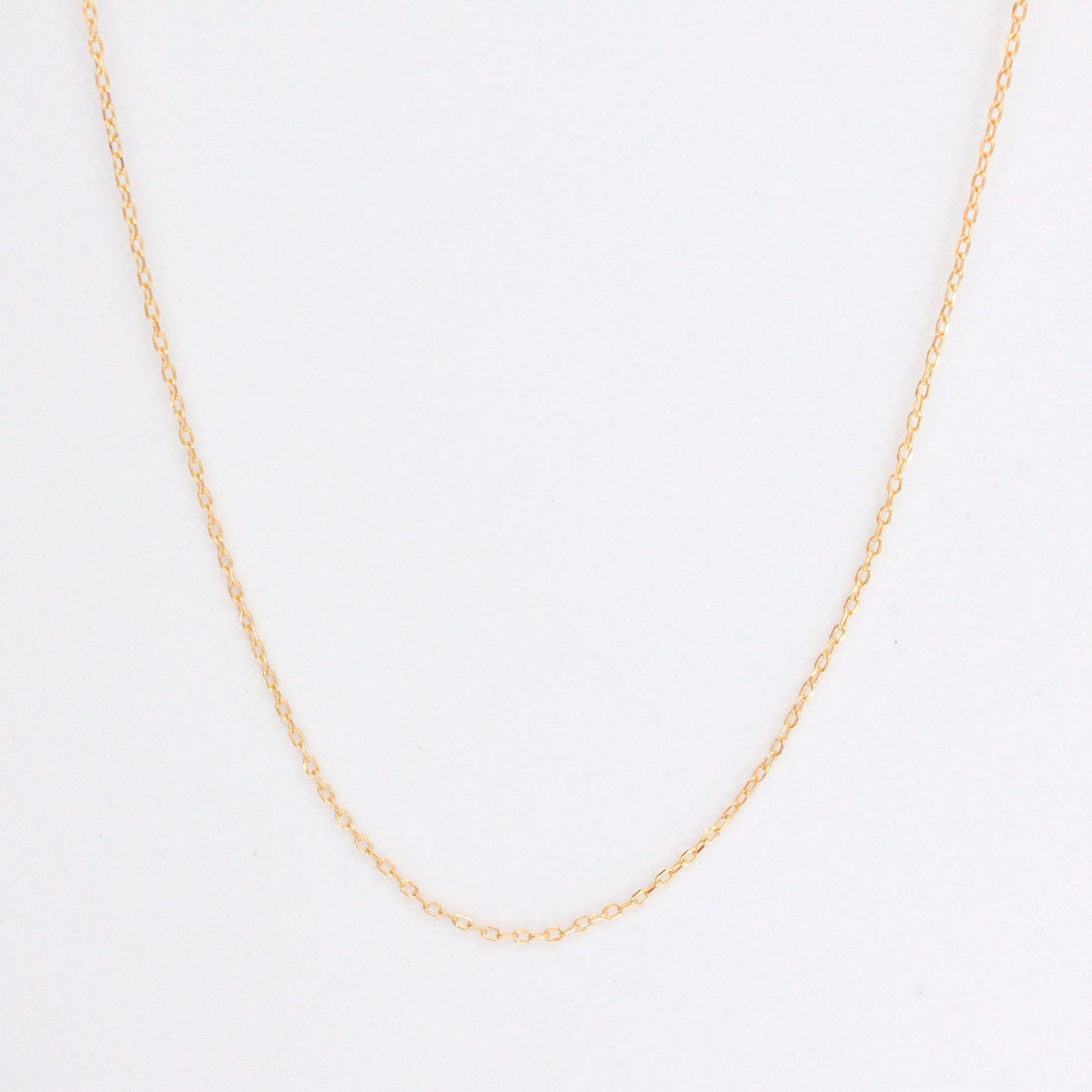 Adjustable Solid Gold Chain for Versatile Styling