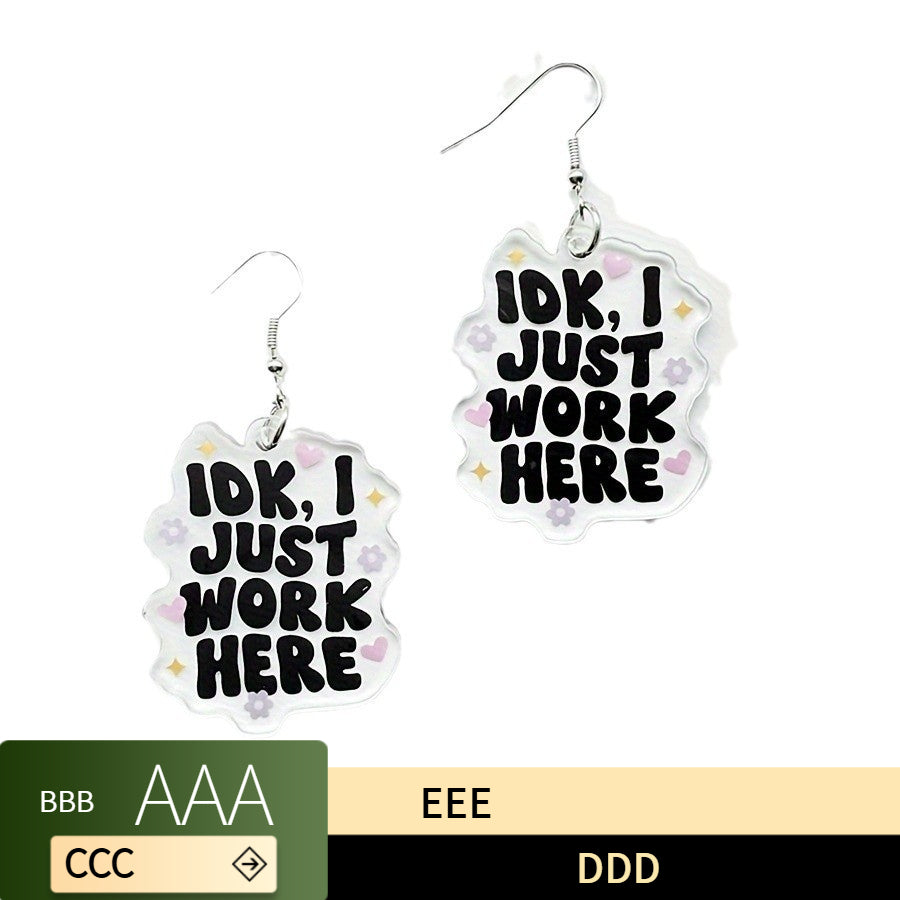 acrylic earrings