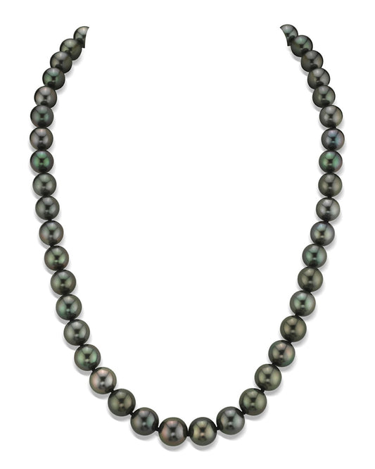 Black Tahitian Pearl Necklace in AAAA Quality 3