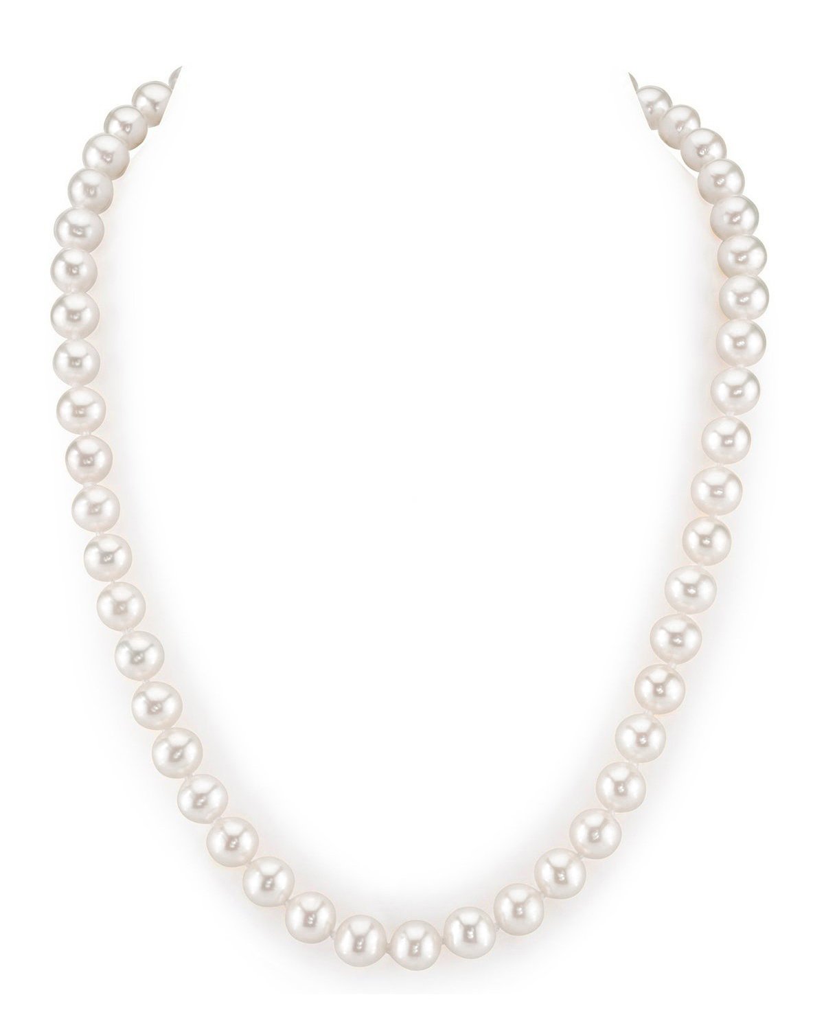 White Freshwater Pearl Necklace in AAAA Quality 2