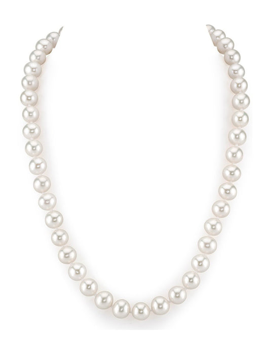 8.5-9.5mm White Freshwater Pearl Necklace - AAA Quality