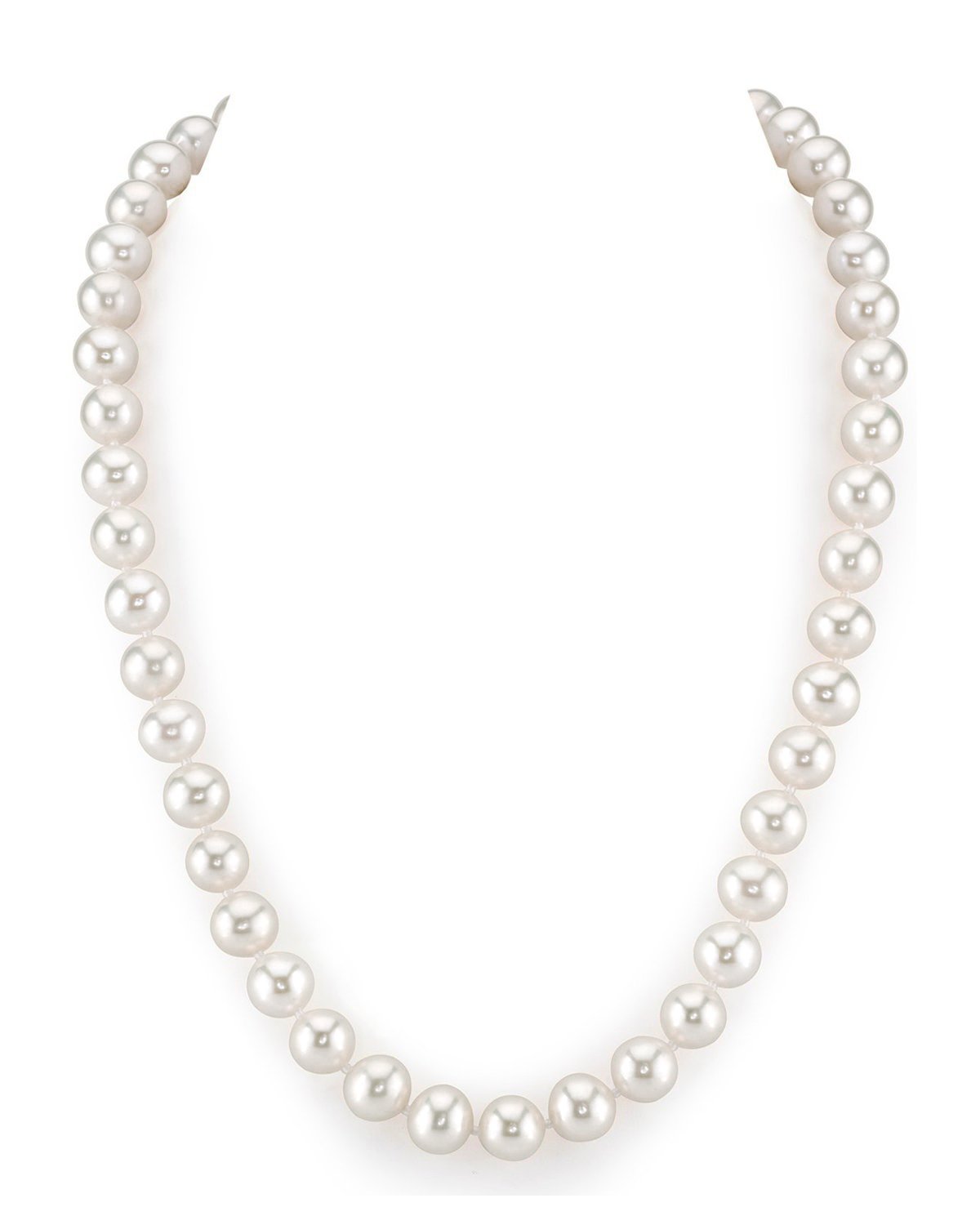 White Freshwater Pearl Necklace in AAA Quality 2