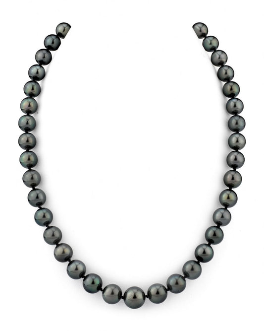 Black Tahitian Pearl Necklace in AAA Quality 1