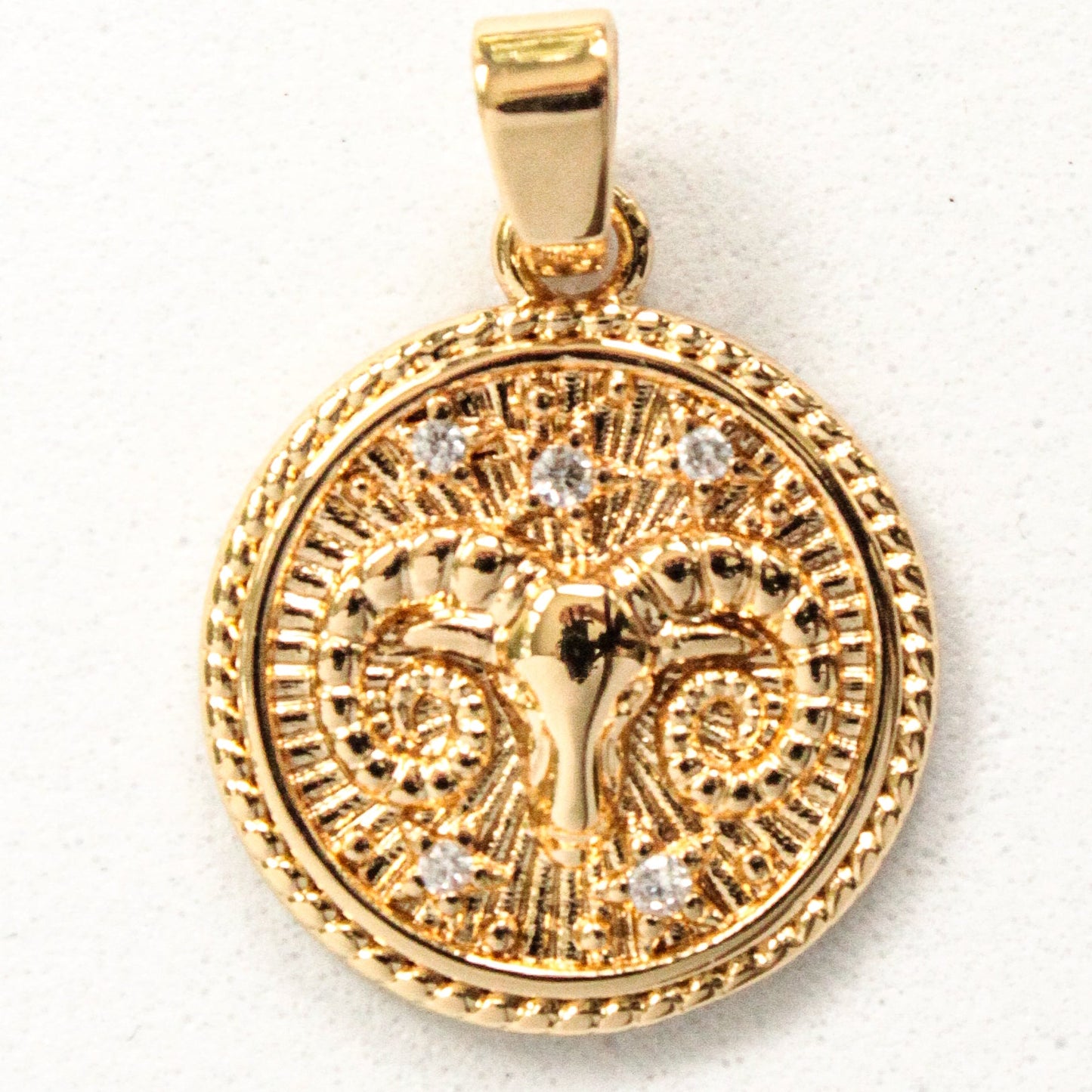 Celestial Medallion Charm in Unique Design