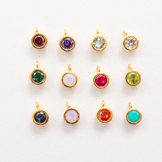 CZ Birthstone Charm for Jewelry Collection