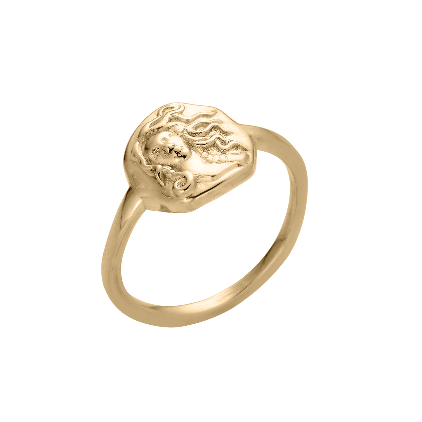 Molten Design Ring in Elegant Style