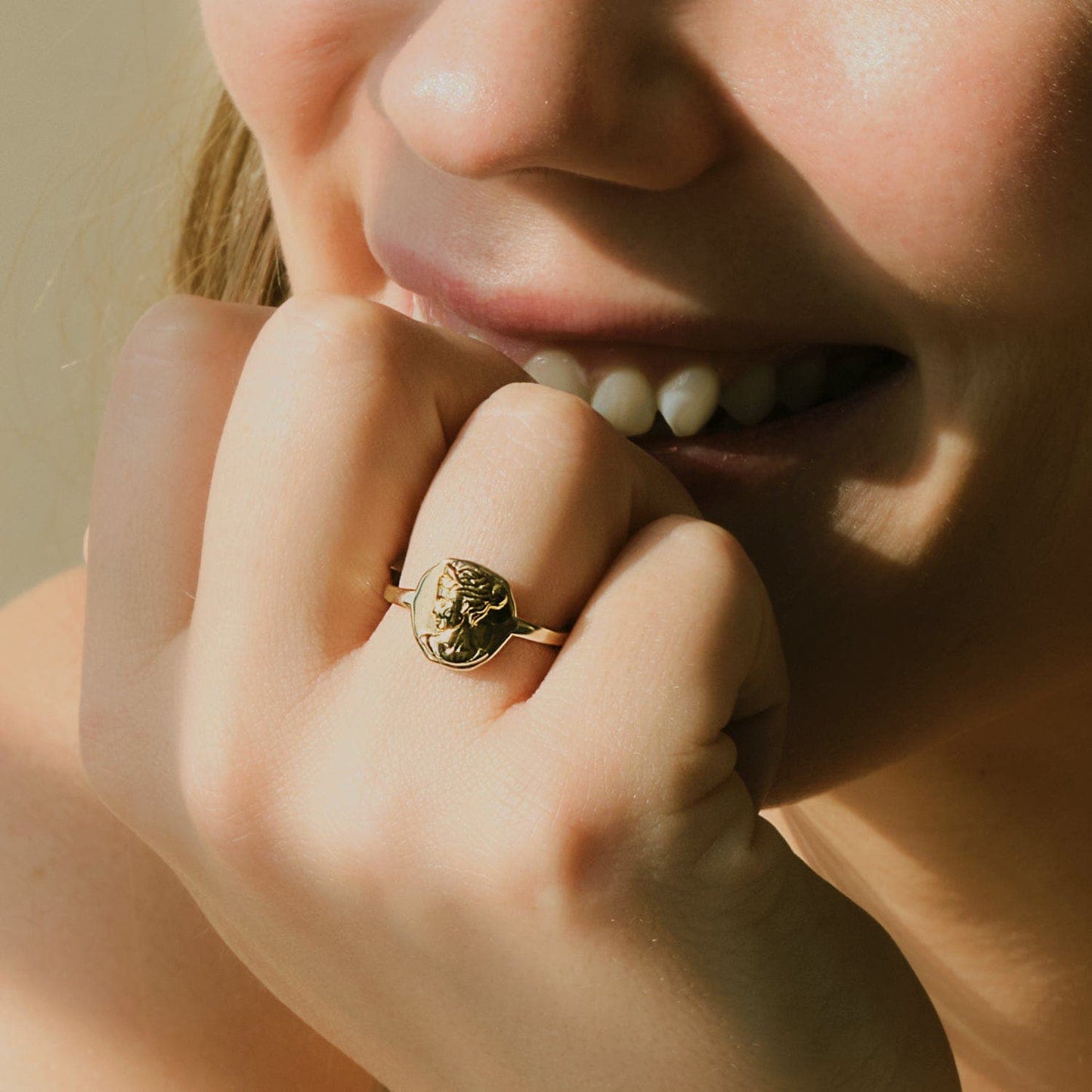 Molten Silver Ring with Unique Design 1