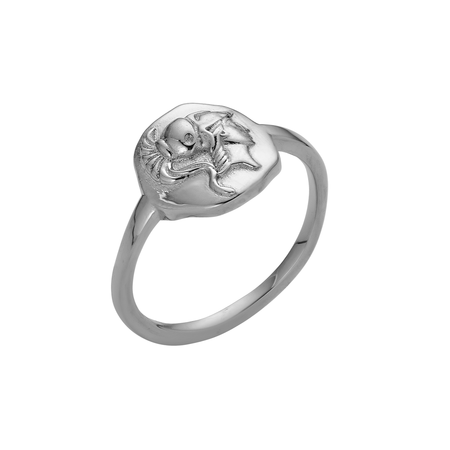 Molten Silver Ring in Unique Style