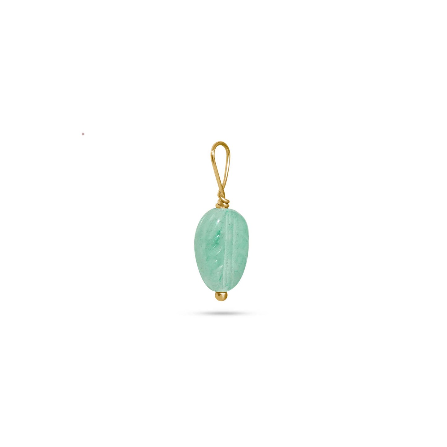 Aventurine Charm in Baby Kale Design