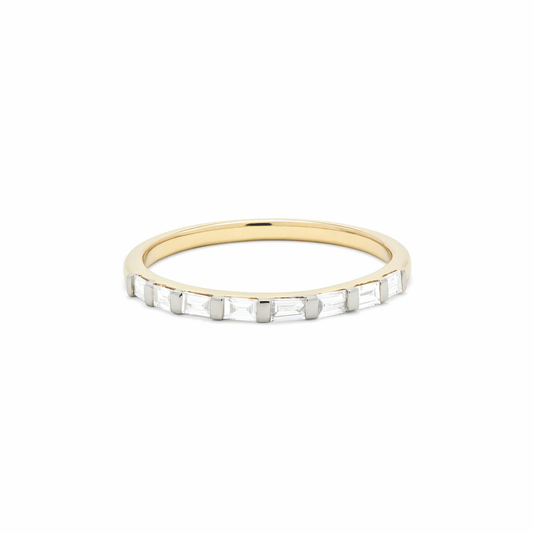 Stylish Baguette Eternity Band Ring