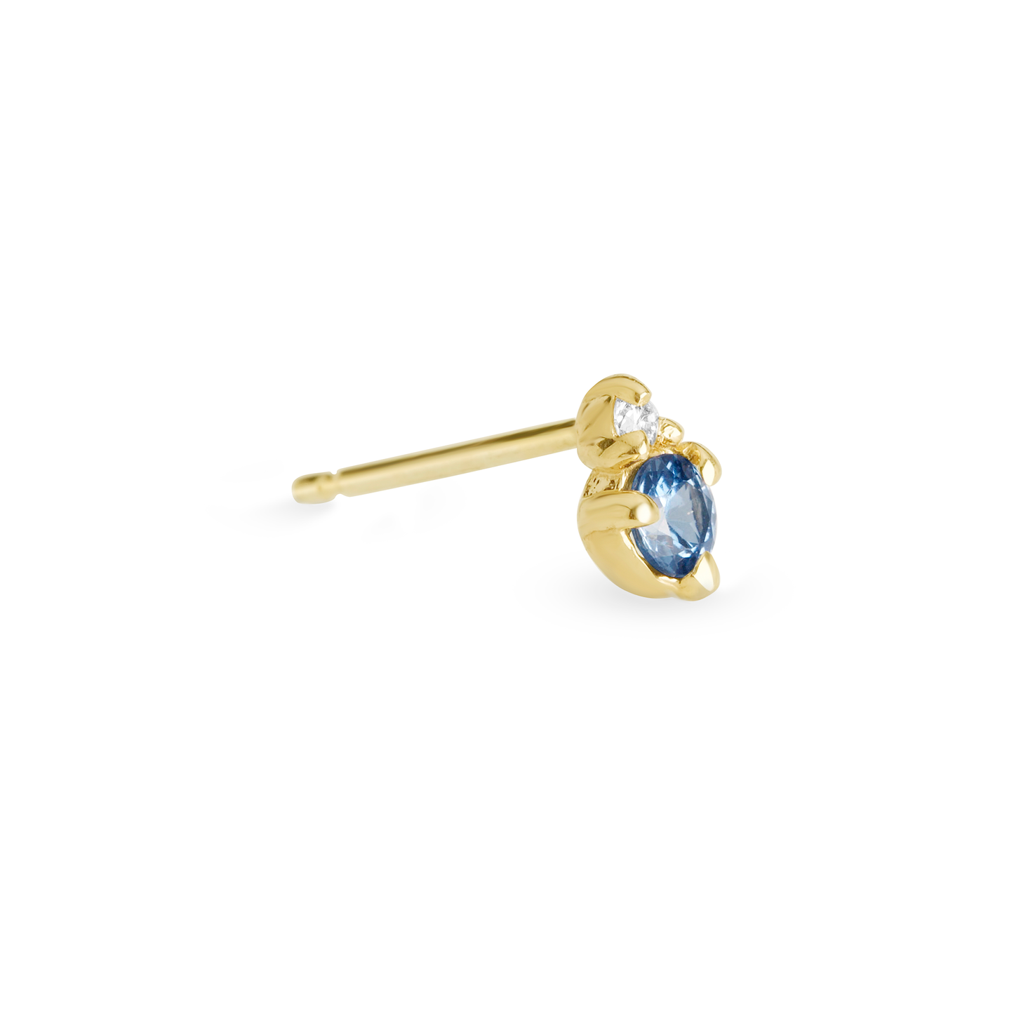 Birthstone and Diamond Stud Earrings for Women