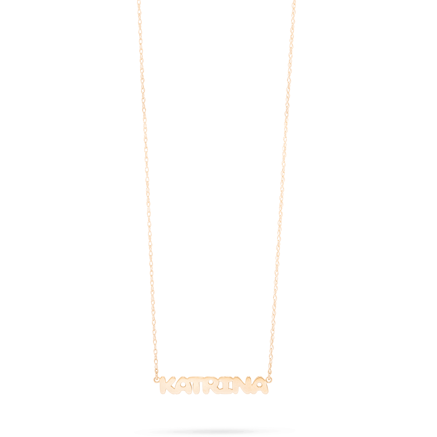 Love Necklace in 10K Yellow Gold with Adjustable Length