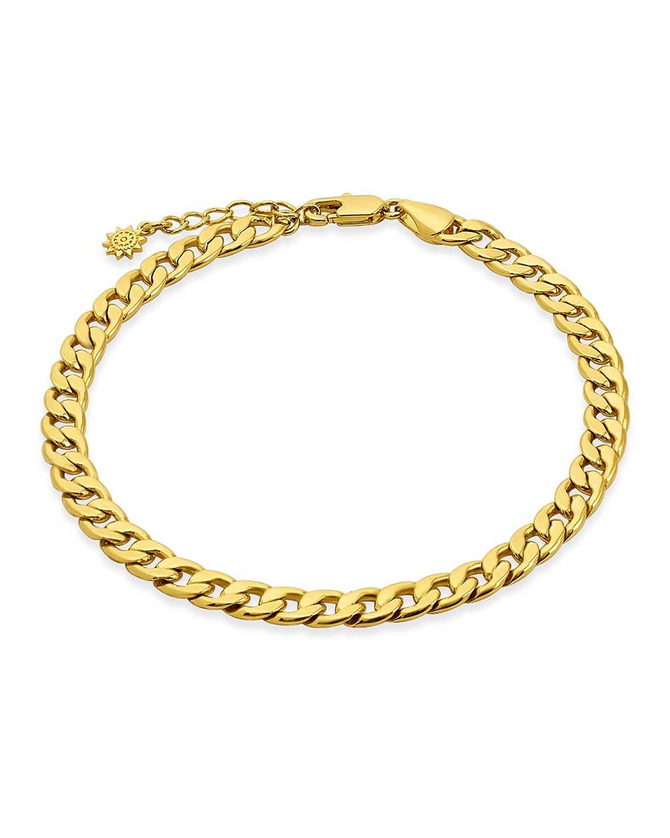 Cuban Chain Anklet in Elegant Design