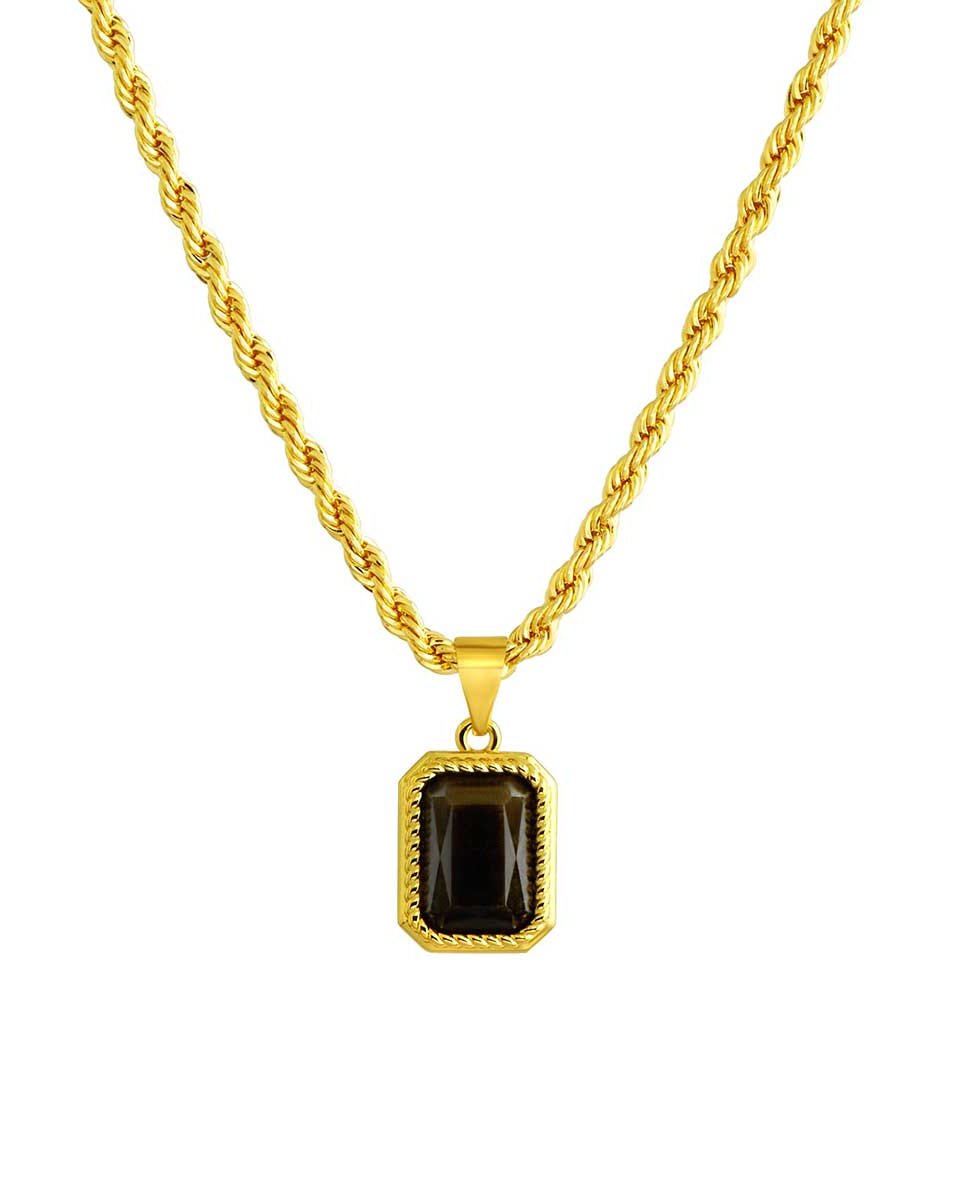 Black Onyx Fashion Necklace for Everyday Wear