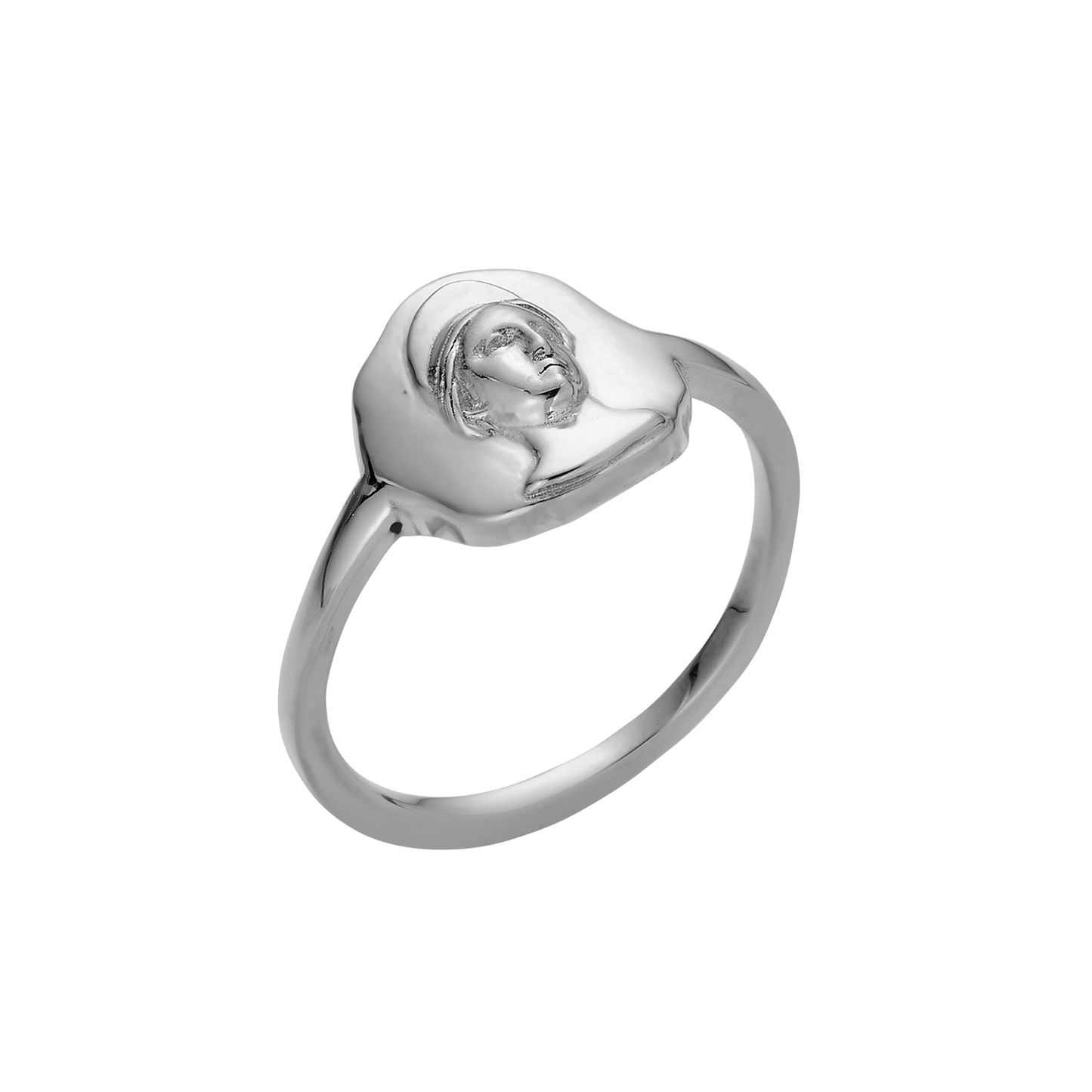 Molten Silver Ring Elegant Design