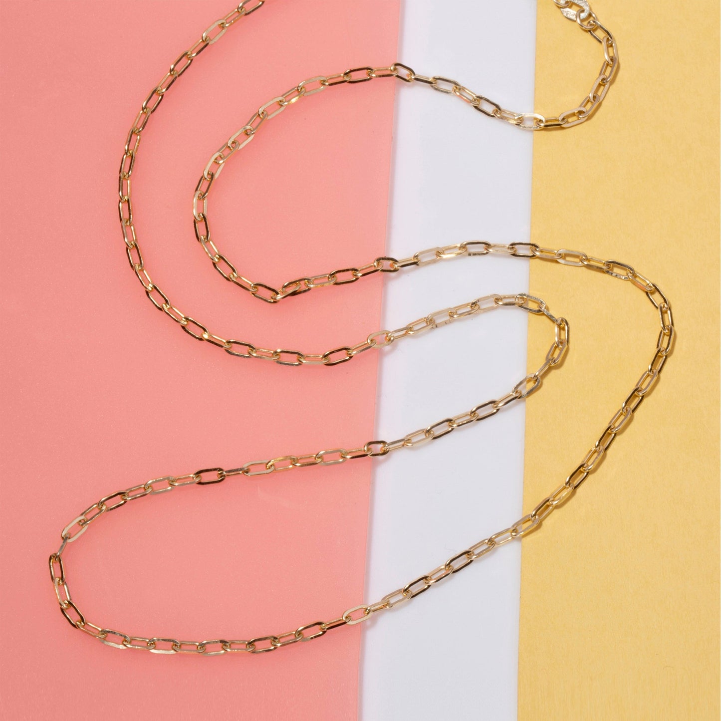 Delicate 24 Inch Paperclip Necklace