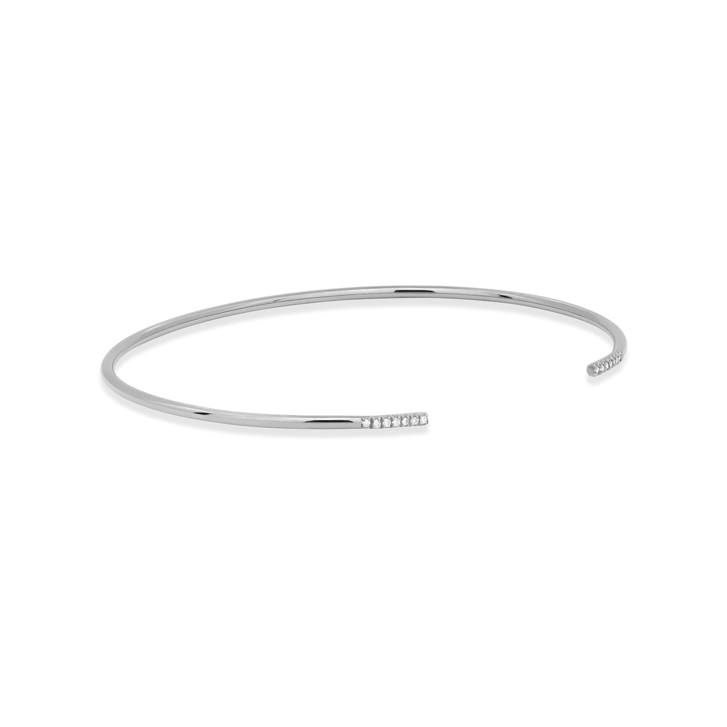 Diamond Accent Cuff in Stylish Outline Design