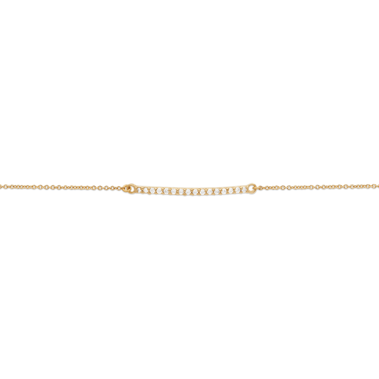 Diamond Bar Slider Adjustable Bracelet