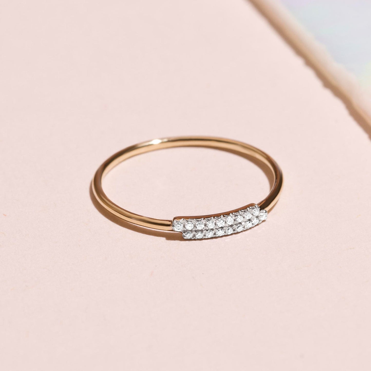 Elegant Double Time Diamond Ring Design