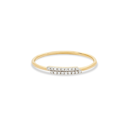 Elegant Double Time Diamond Ring Design