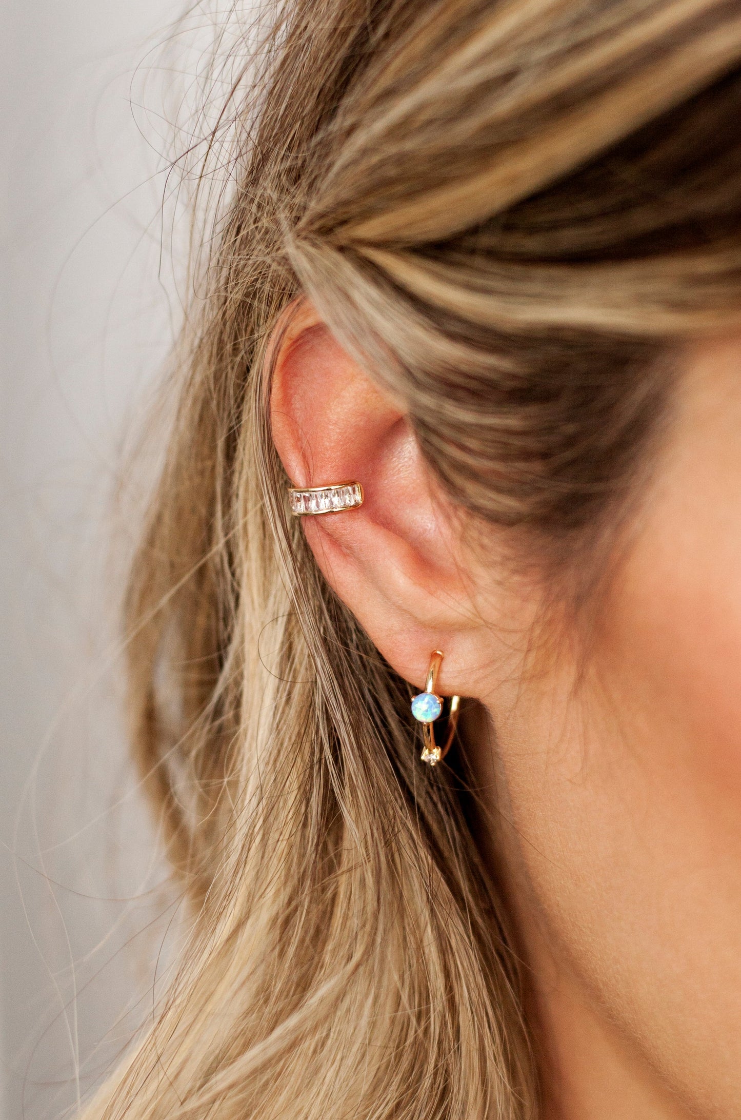 Elegant Crystal Ear Cuff Jewelry Accessory