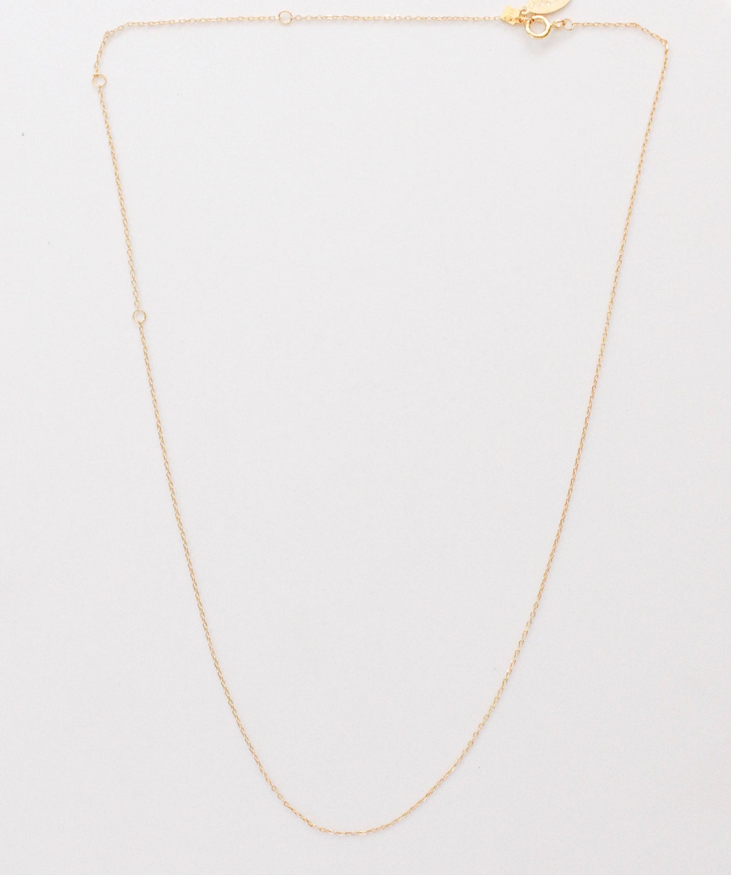 Adjustable Solid Gold Chain for Versatile Styling