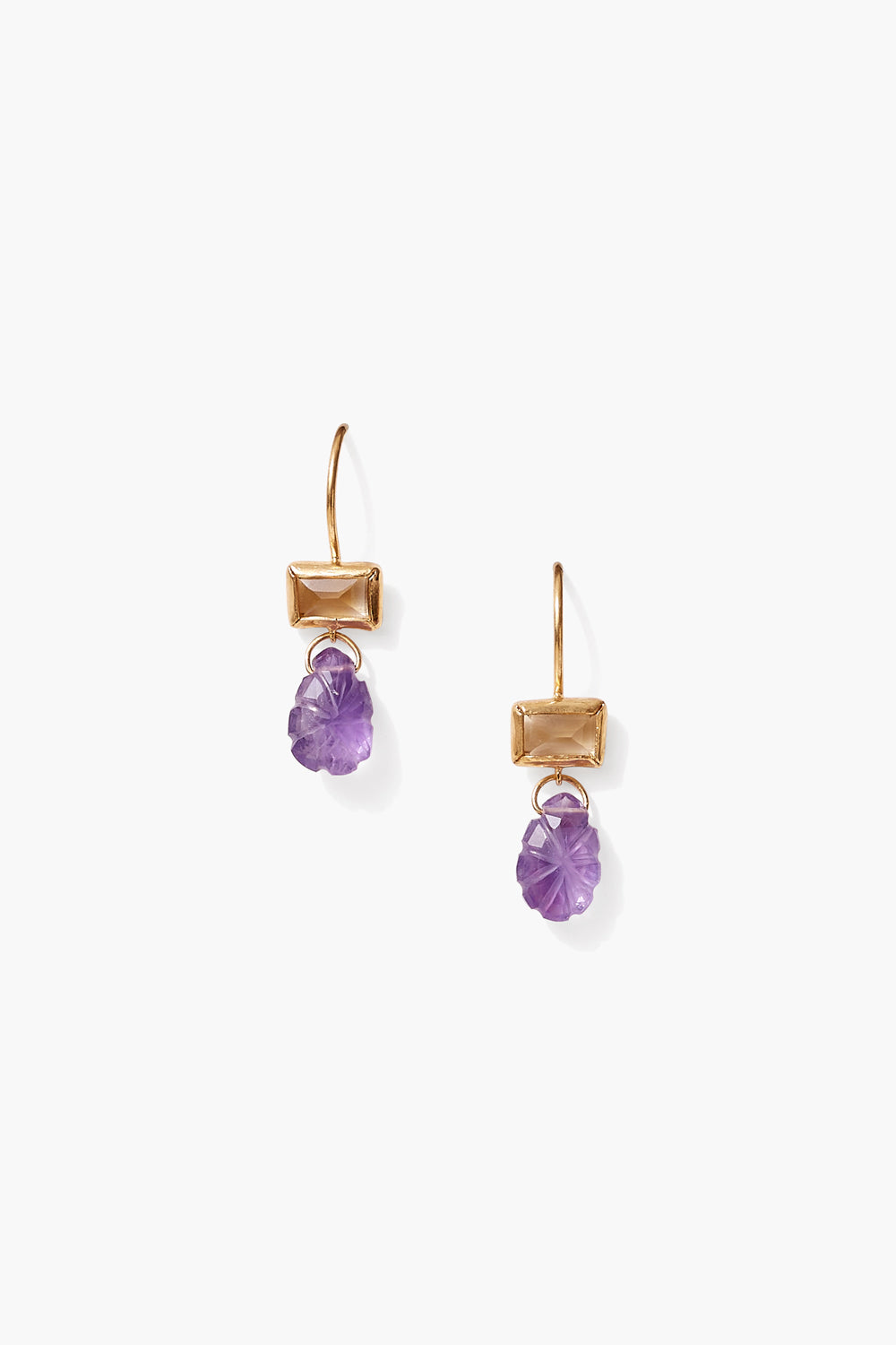 Amethyst Jubilee Drop Earrings in Elegant Design