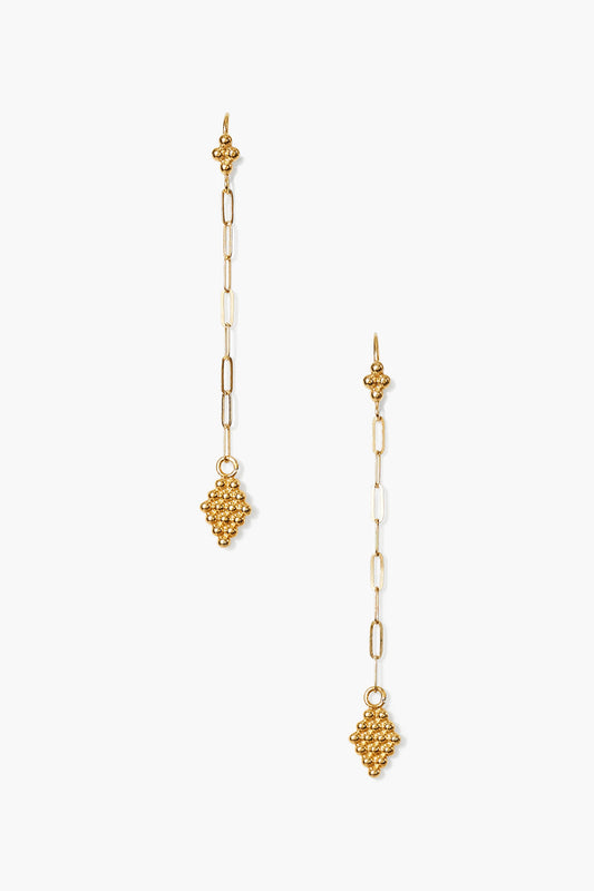 Yellow Gold Chain Link Earrings