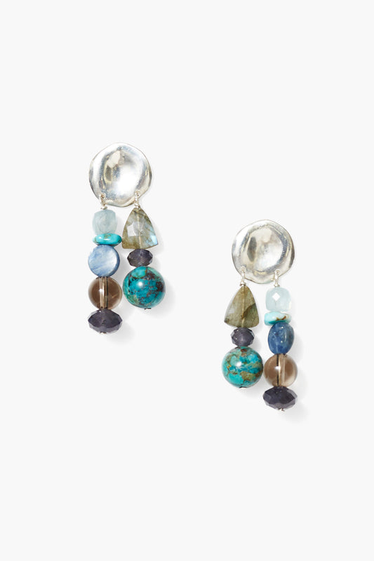 Blue Mix Harmony Earrings in Stylish Design