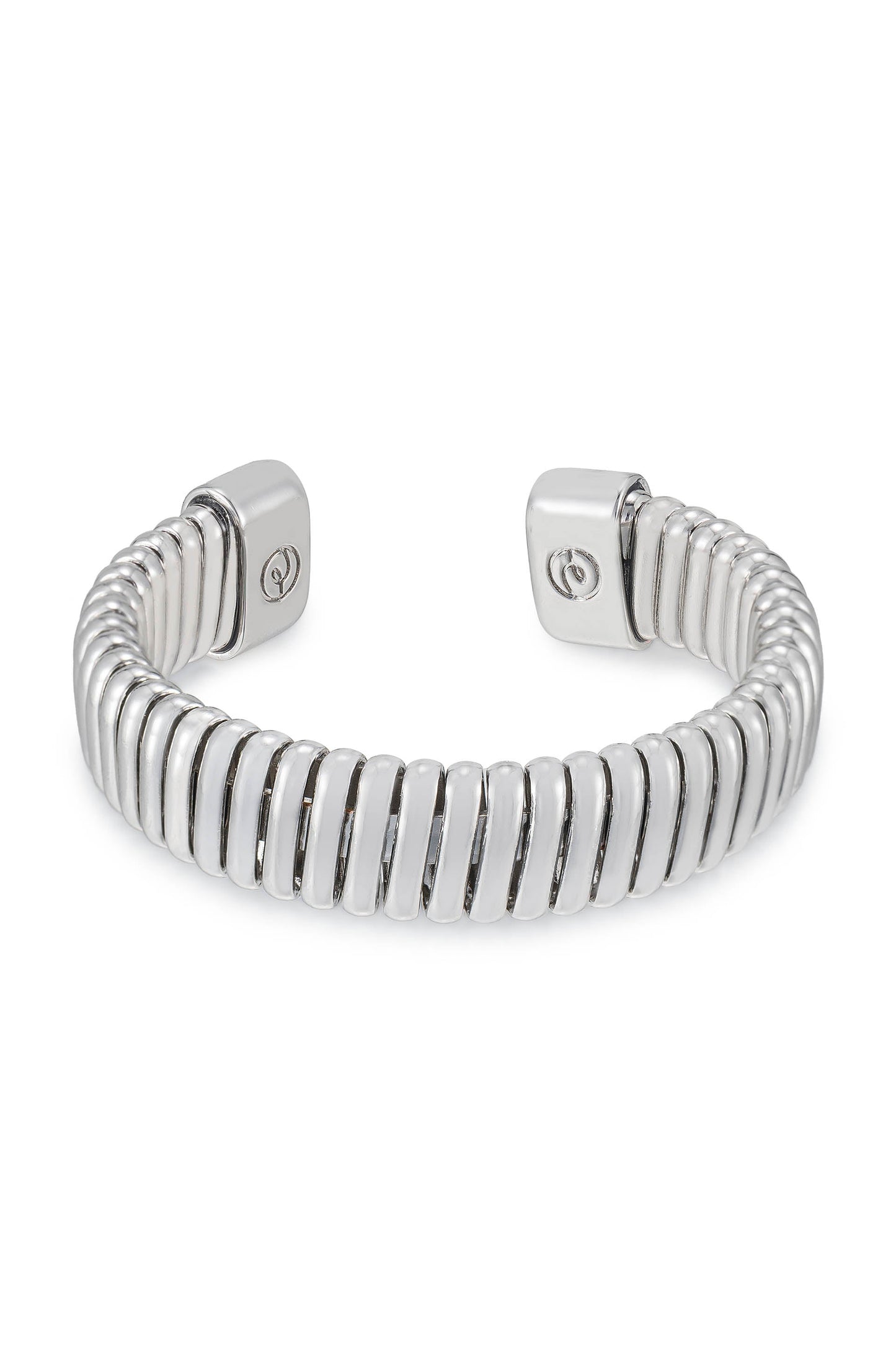 Adjustable Silver Flex Band Cuff Bracelet