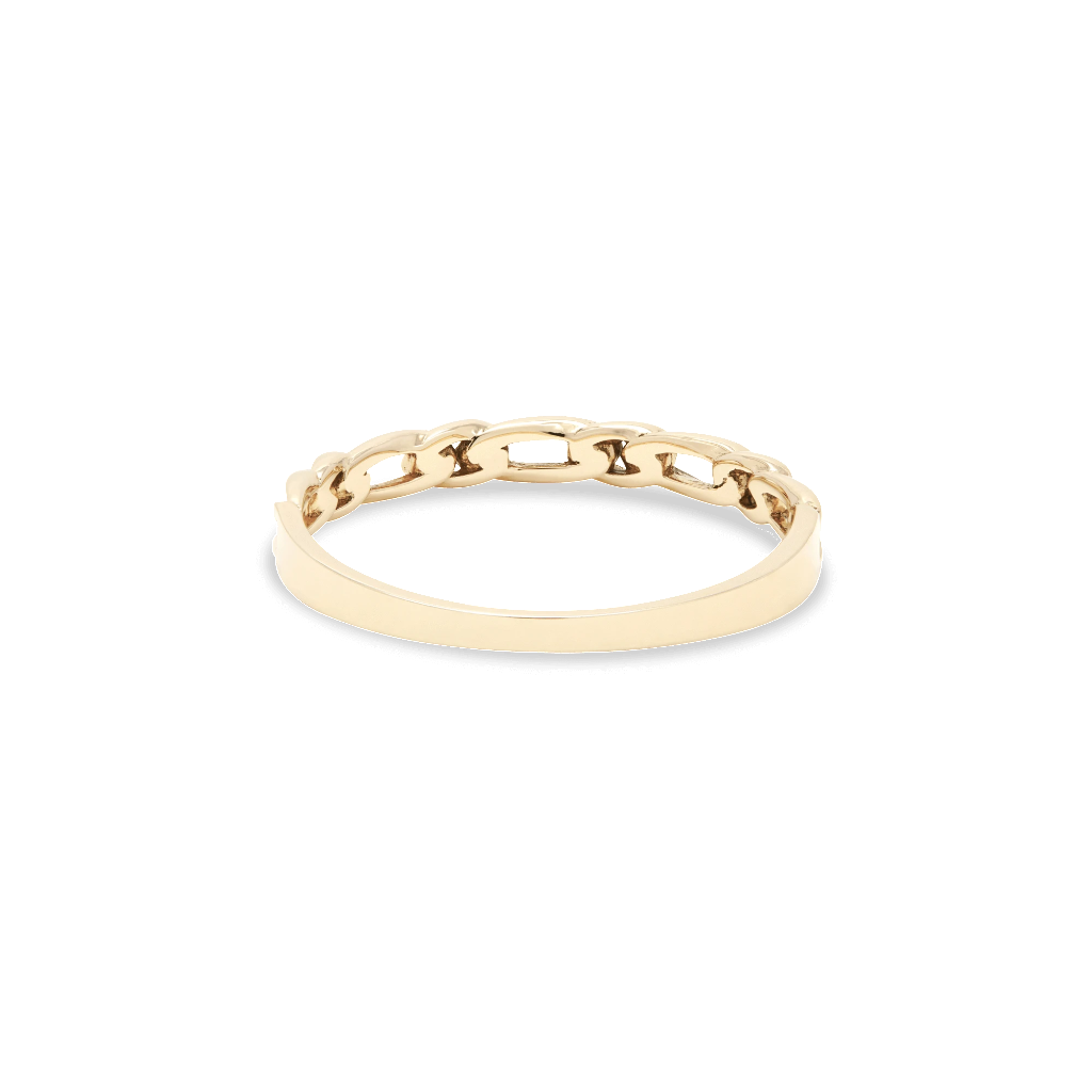 Chain Link Ring in Figaro Style