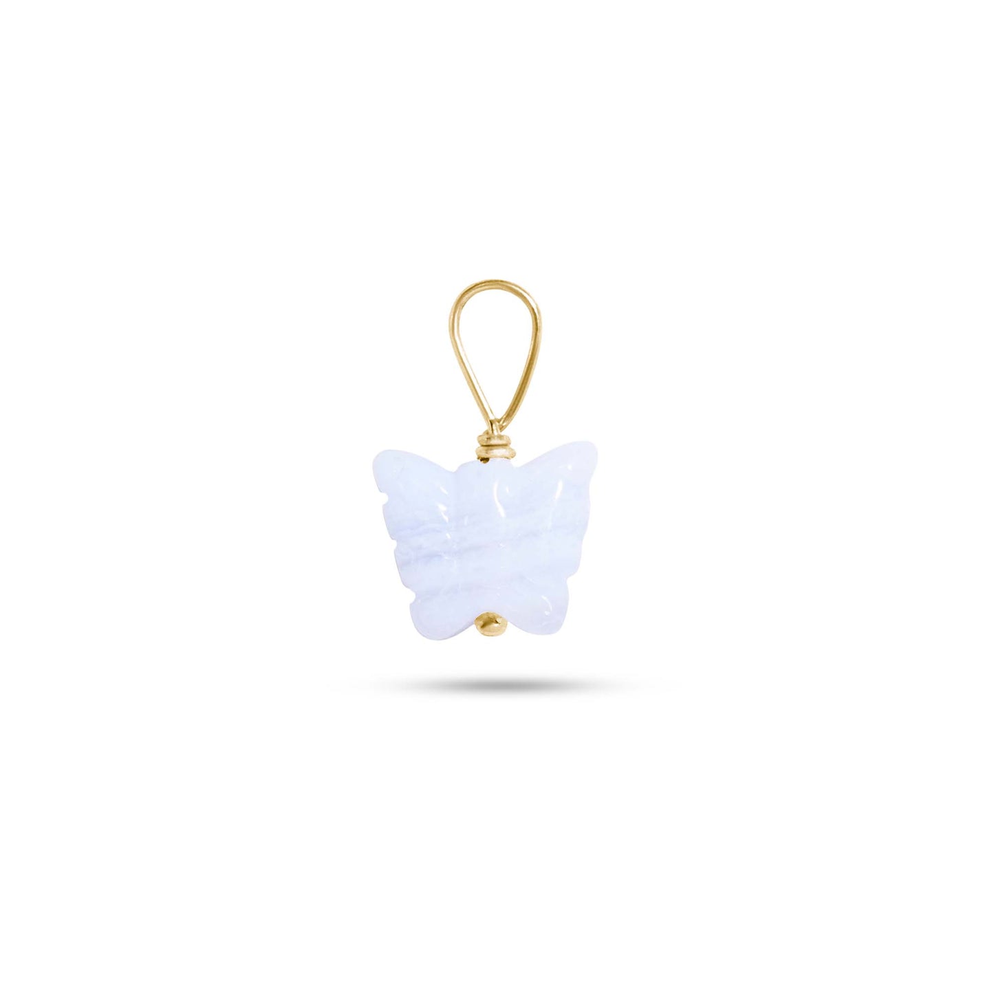 Agate Charm in Fluttering Design