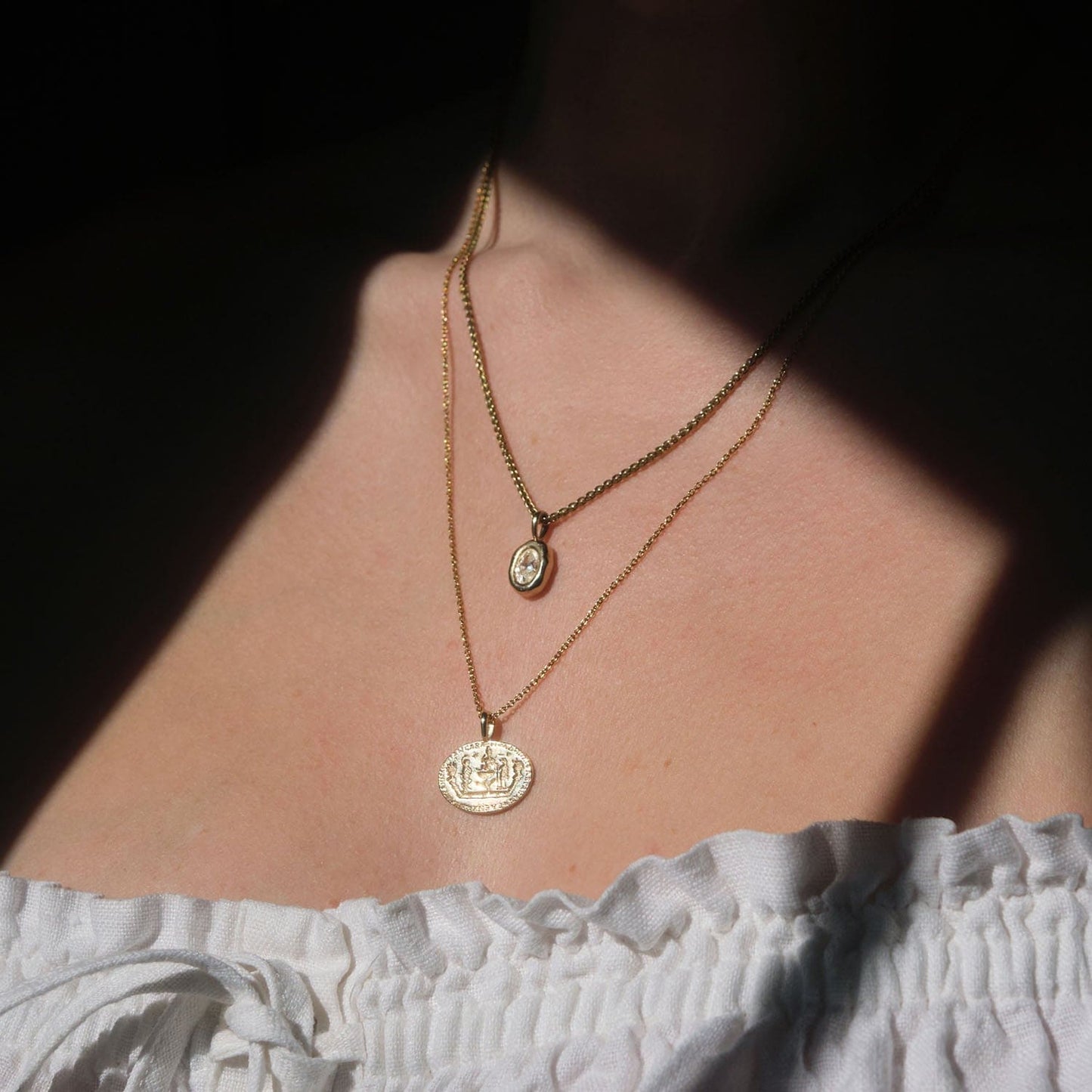 Diamond Molten Heirloom Pendant Necklace