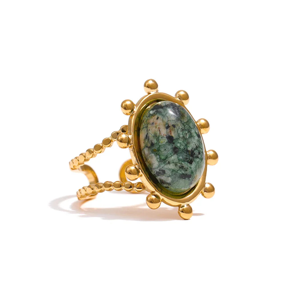 African Turquoise Sterling Silver Ring Design