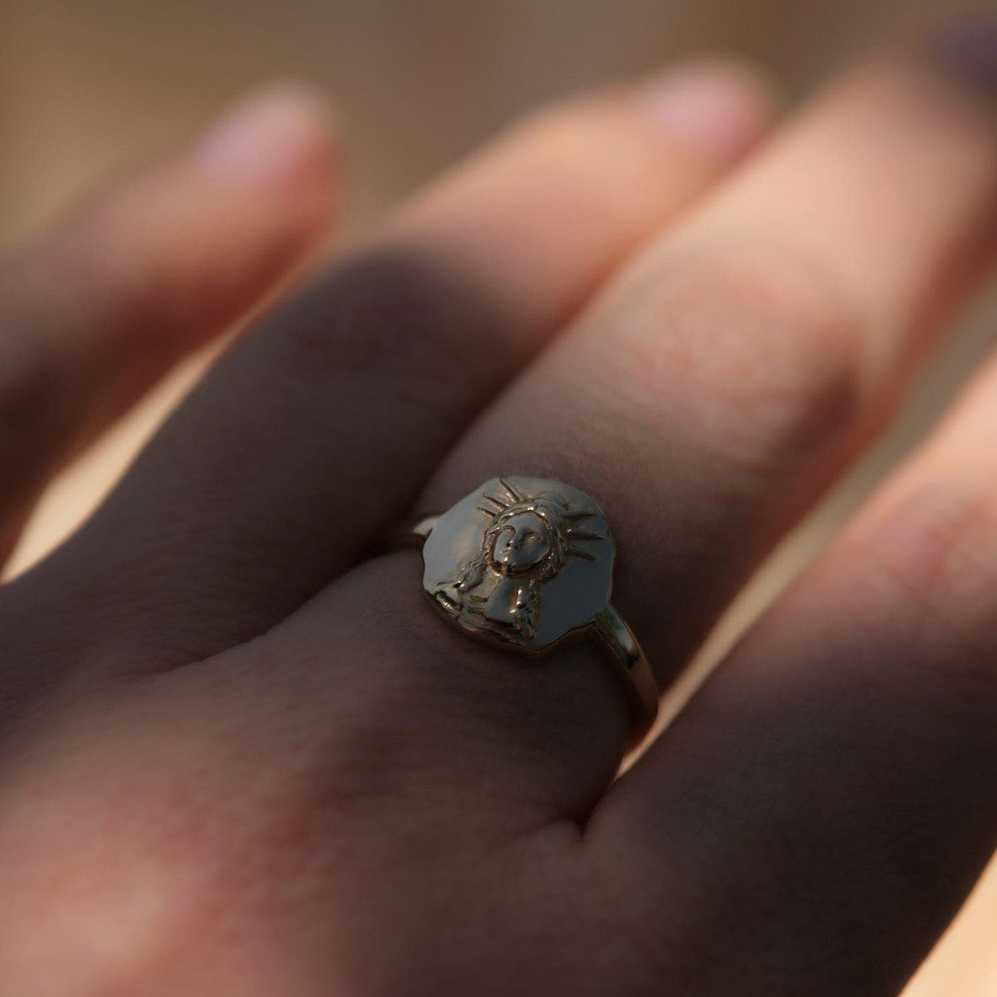 Molten Design Silver Ring for Unique Style 1