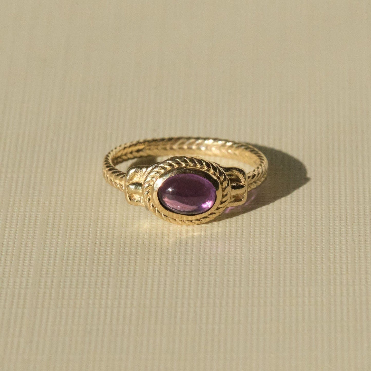 Amethyst Ancient Heirloom Style Ring