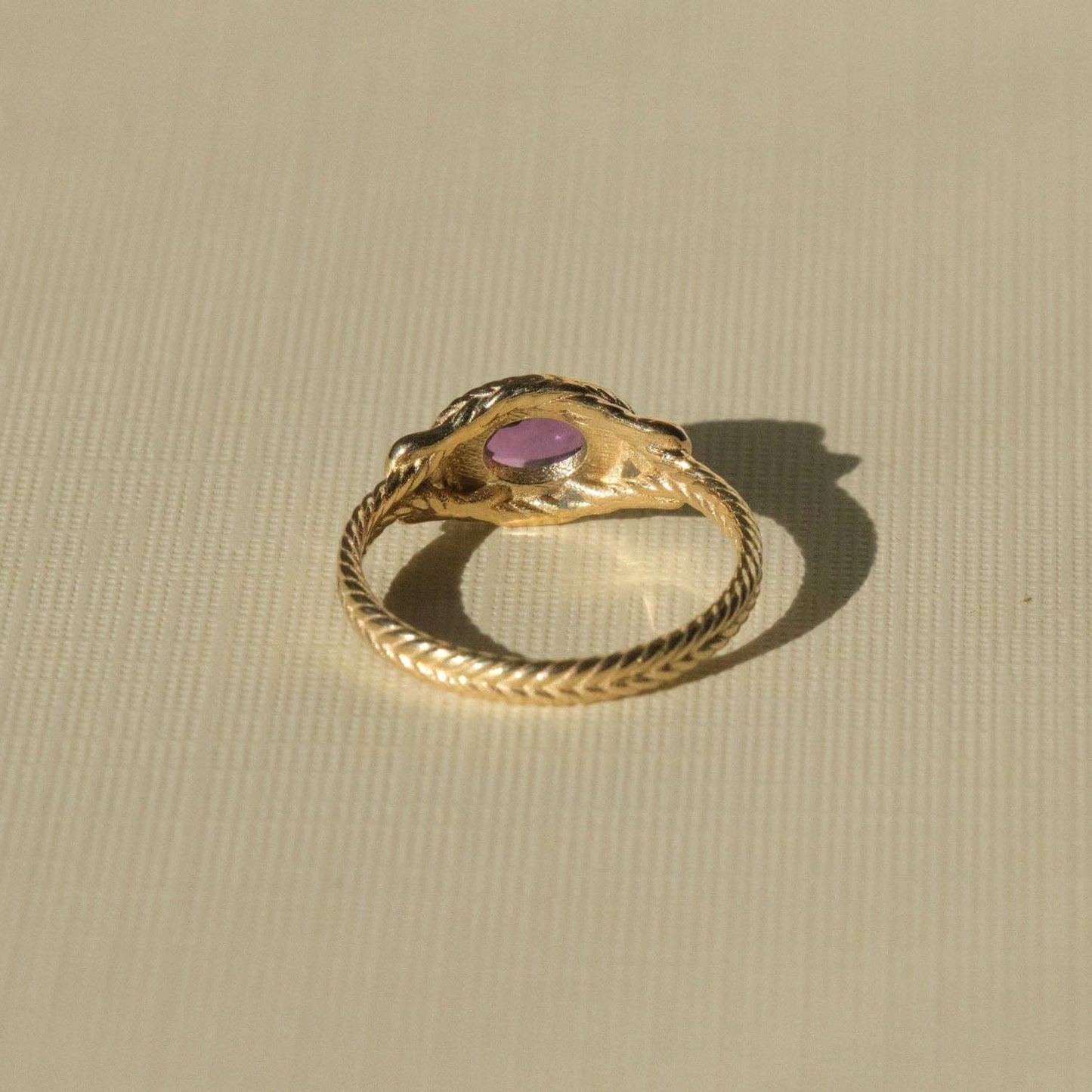 Amethyst Ancient Heirloom Style Ring